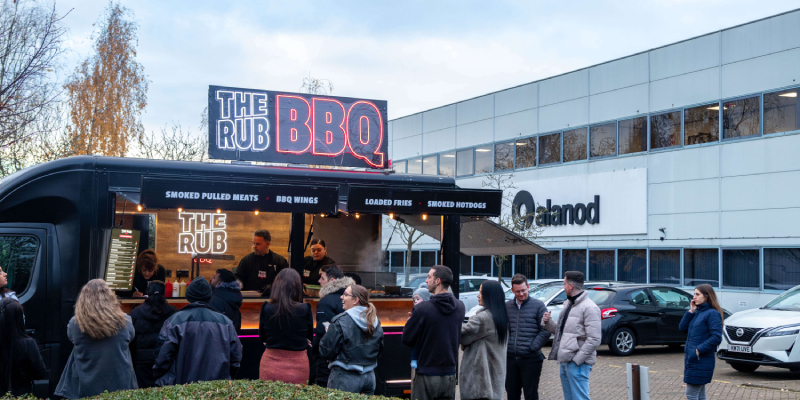 Food van outside office